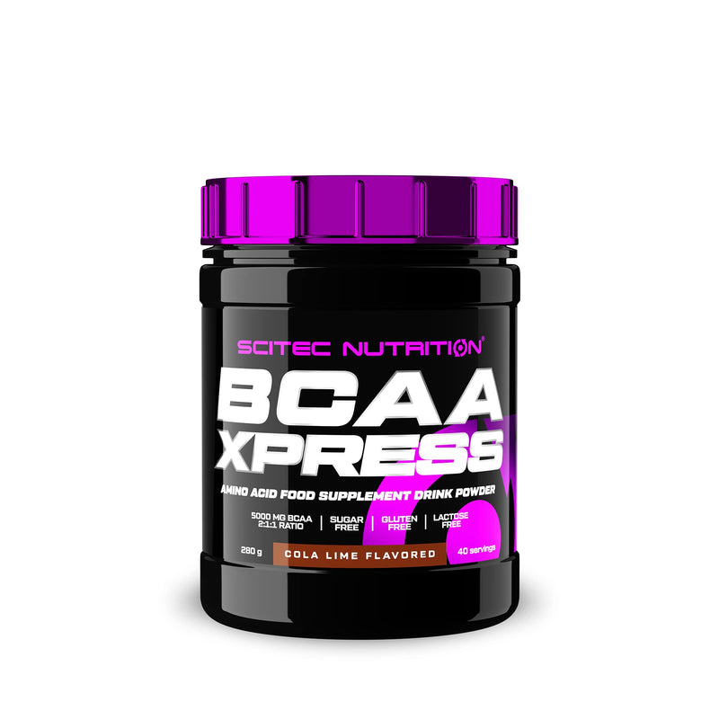 [Australia] - Scitec Nutrition BCAA-Xpress, Essential BCAA Amino Acid Drink Powder, Sugar-Free, Gluten-Free and Lactose-Free, 280 g, Cola-Lime 