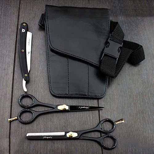 [Australia] - Professional Hairdressing Scissors Barber/Salon Shears SET 6" with Pouch& RAZOR 
