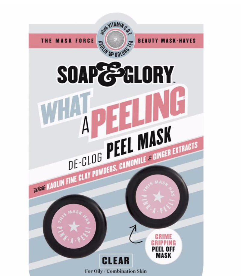 [Australia] - Soap & Glory WHAT A PEELING PURIFYING PEEL OFF MASK Free Scoop Included 2x 7ml 