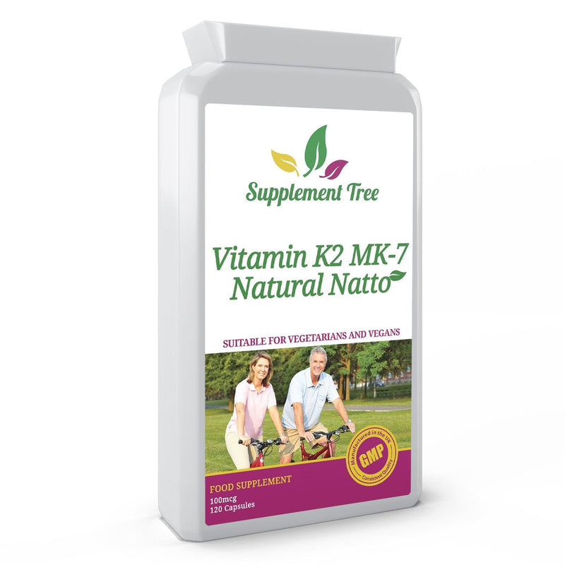 [Australia] - Vitamin K2 MK-7 Natto 100mcg 120 Capsules - VIT K Bone and Joint Support - UK Manufactured GMP Quality Assurance 