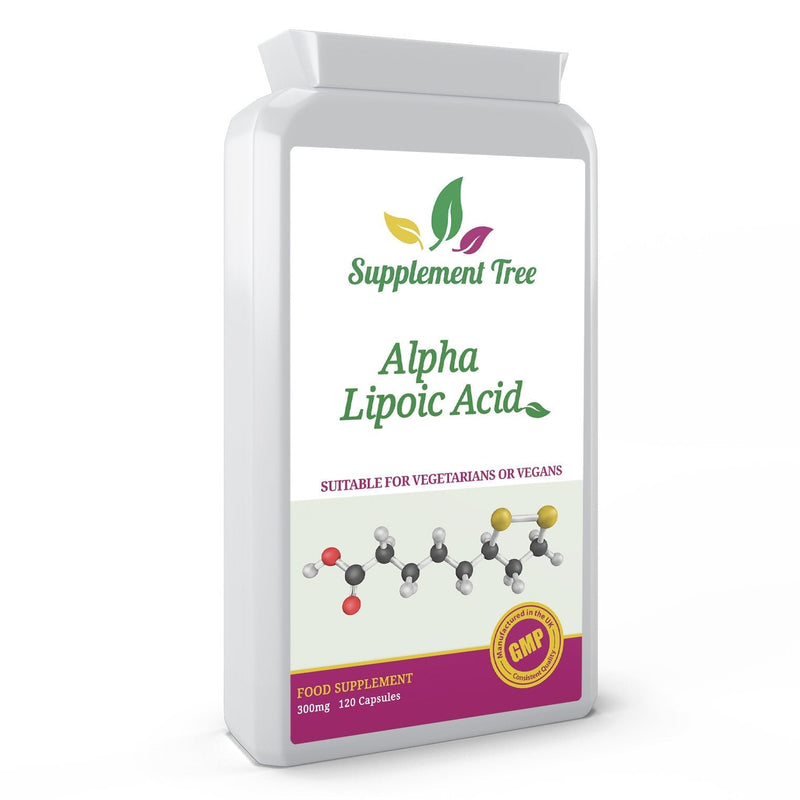 [Australia] - Alpha Lipoic Acid 300mg 120 Capsules - Easy to take Daily ALA Supplement - UK Manufactured GMP Guaranteed Quality 