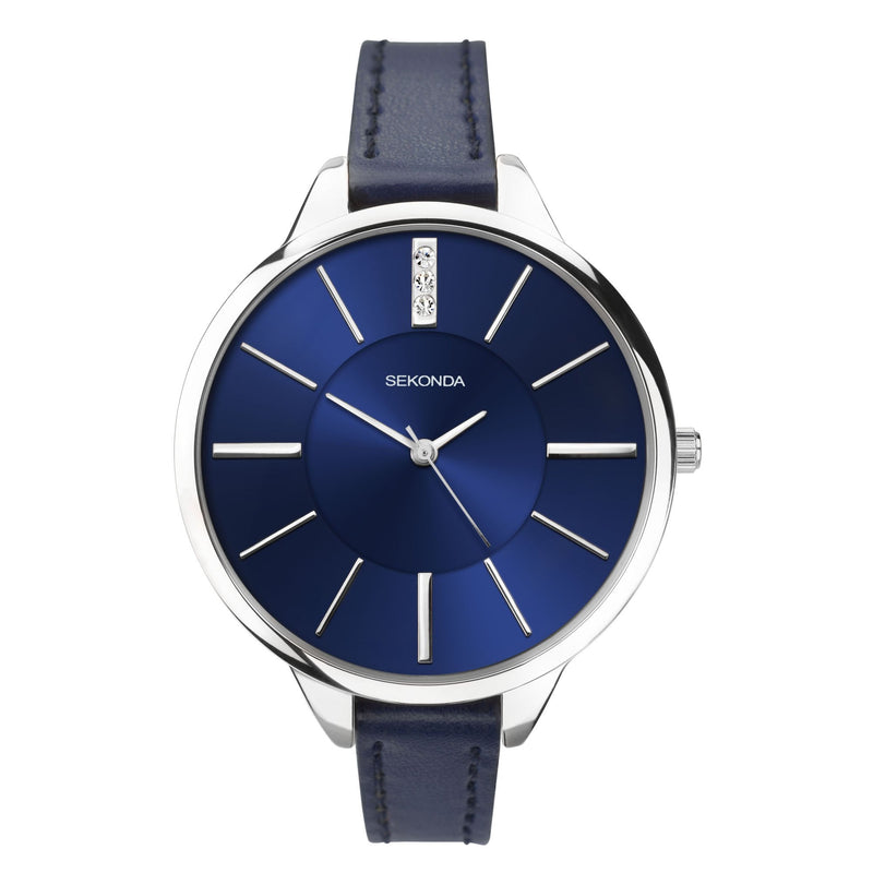 [Australia] - Sekonda Women's Watch with Analogue Display Blue Silver 