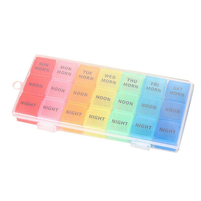 [Australia] - ULTNICE Pill Box for 7 day Pill Organizer 21 Slots Storage Box Weekly Pill Holder for Medications Vitamins 