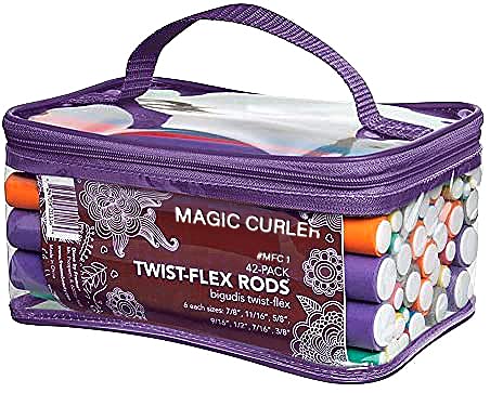 [Australia] - 42-pack Hair Rollers Durable Foam Curler Roller Set Hair Bendy Curlers Tool DIY Salon Hair Styling Curling Sticks with Case 