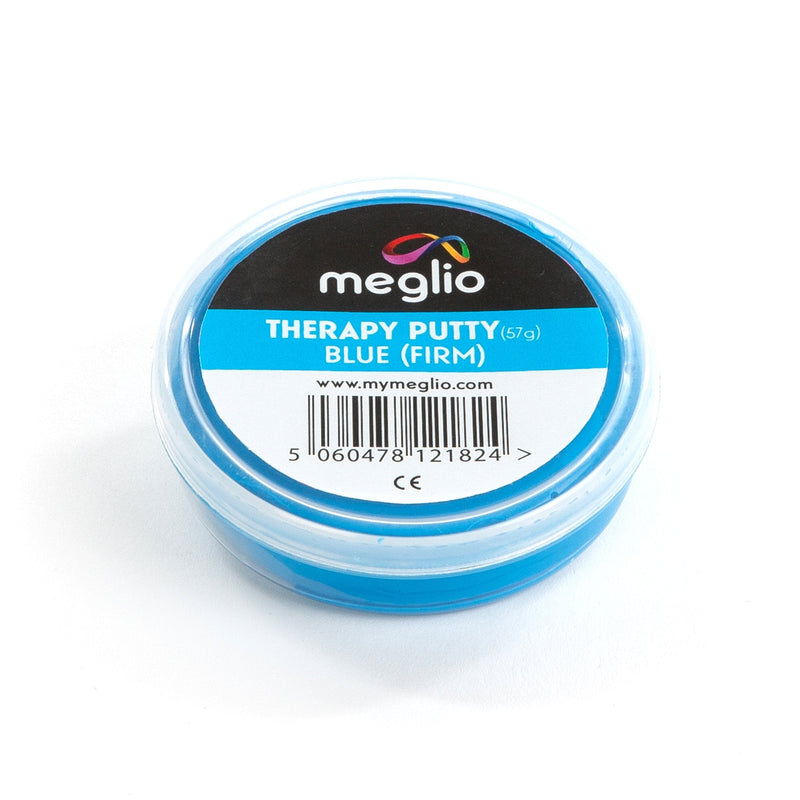 [Australia] - Meglio Therapy Hand Putty 57g - for Hand Exercises Targeting Hand Recovery and Rehabilitation, Strength Training and Stress Relief, Variable Resistive Strength (Blue (Firm)) Blue (Firm) 