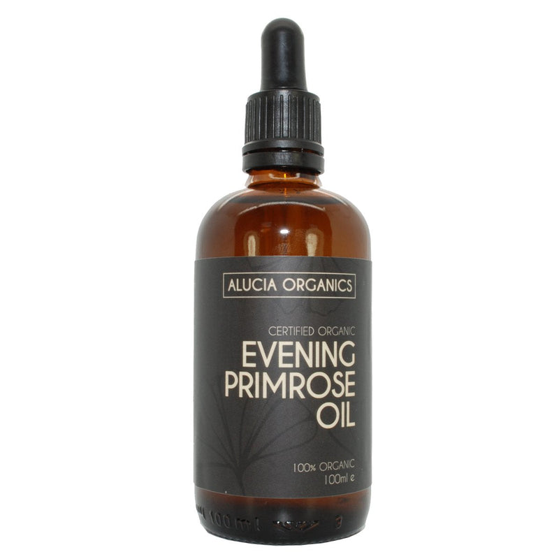 [Australia] - Alucia Organics Certified Organic Evening Primrose Oil 100ml - Pure, Natural, Cold Pressed, Certified Organic, Vegan, Cruelty Free, for Skin, Face, Body, Massage 