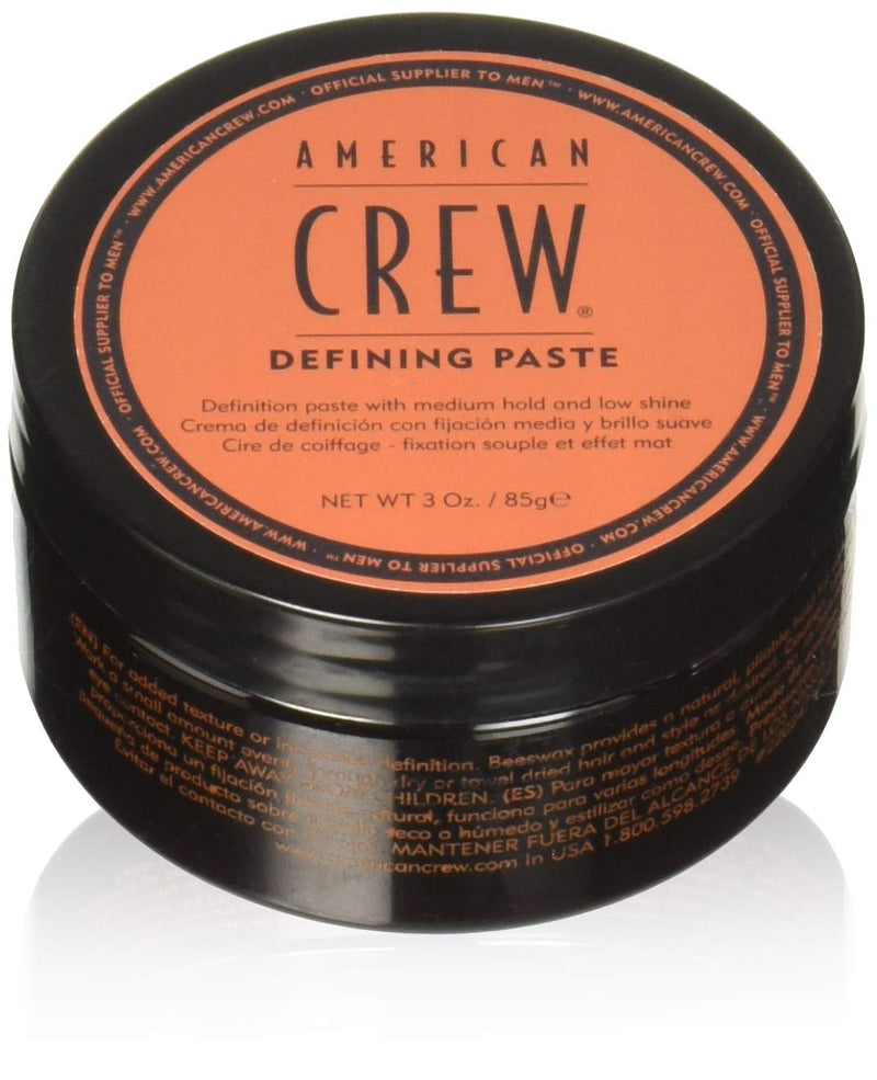 [Australia] - American Crew for Men Defining Paste Medium Hold Low Shine - 3.0 Ounce (Pack of 2 Jars) 