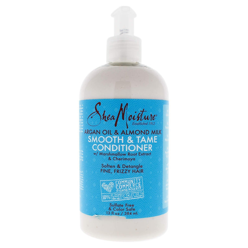 [Australia] - Argan Oil & Almond Milk Smooth & Tame Conditioner by Shea Moisture for Unisex - 13 oz Conditioner 