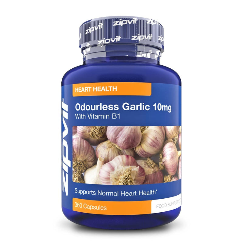 [Australia] - Garlic Odourless 10mg Capsules, 360 Pack. 1 a Day Formula. Made in UK. 12 Months Supply. 