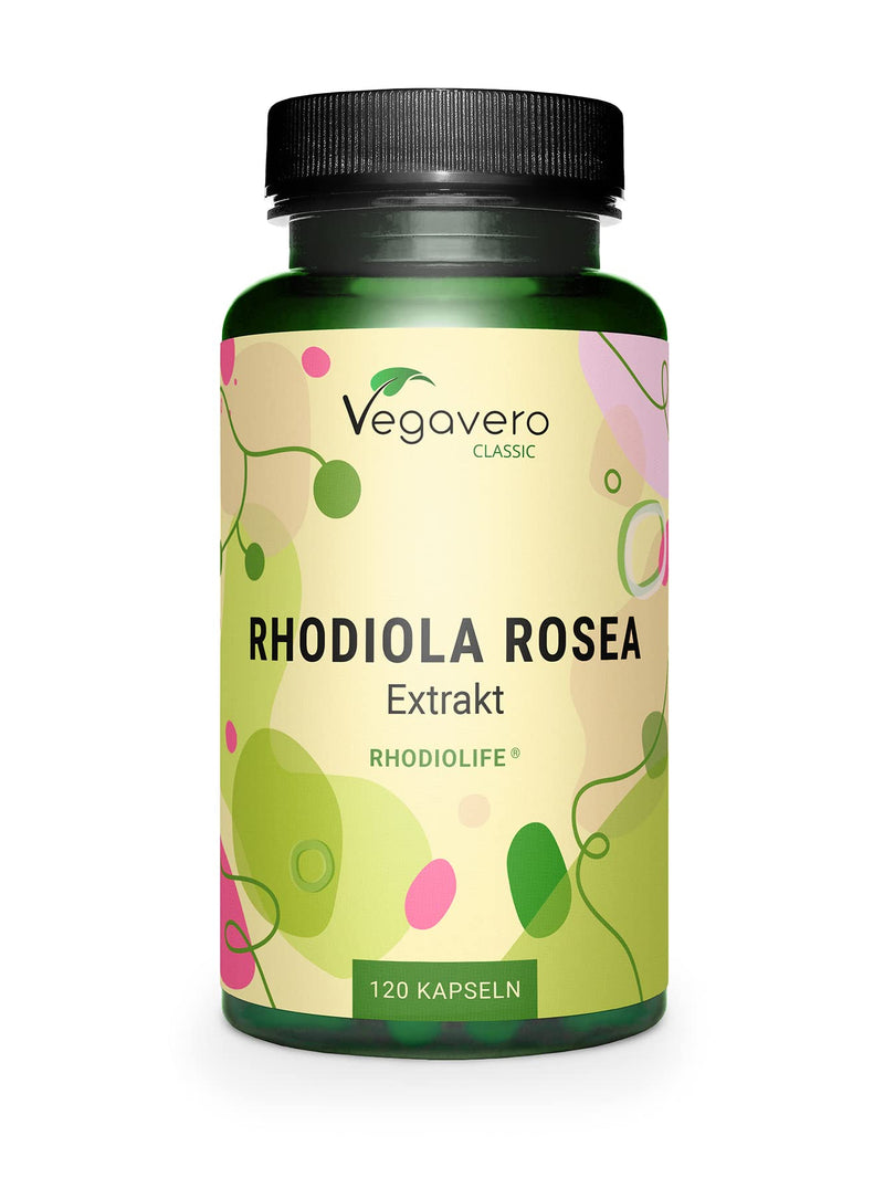[Australia] - Premium Rhodiola Rosea Vegavero� | Rhodiolife� | 3% Rosavins & 1% Salidroside | NO Additives | Rhodiola Rosea Extract | Herbal Adaptogenic Supplement | 120 Capsules | Vegan 