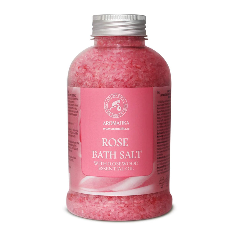 [Australia] - Rose Bath Salts 600g - Natural Rosewood Oil & Rose Extract - Best for Relaxing - Good Sleep - Beauty - Bathing - Body Care - Wellness - Relax - Aromatherapy - Spa - De-Stress Bath Salts 