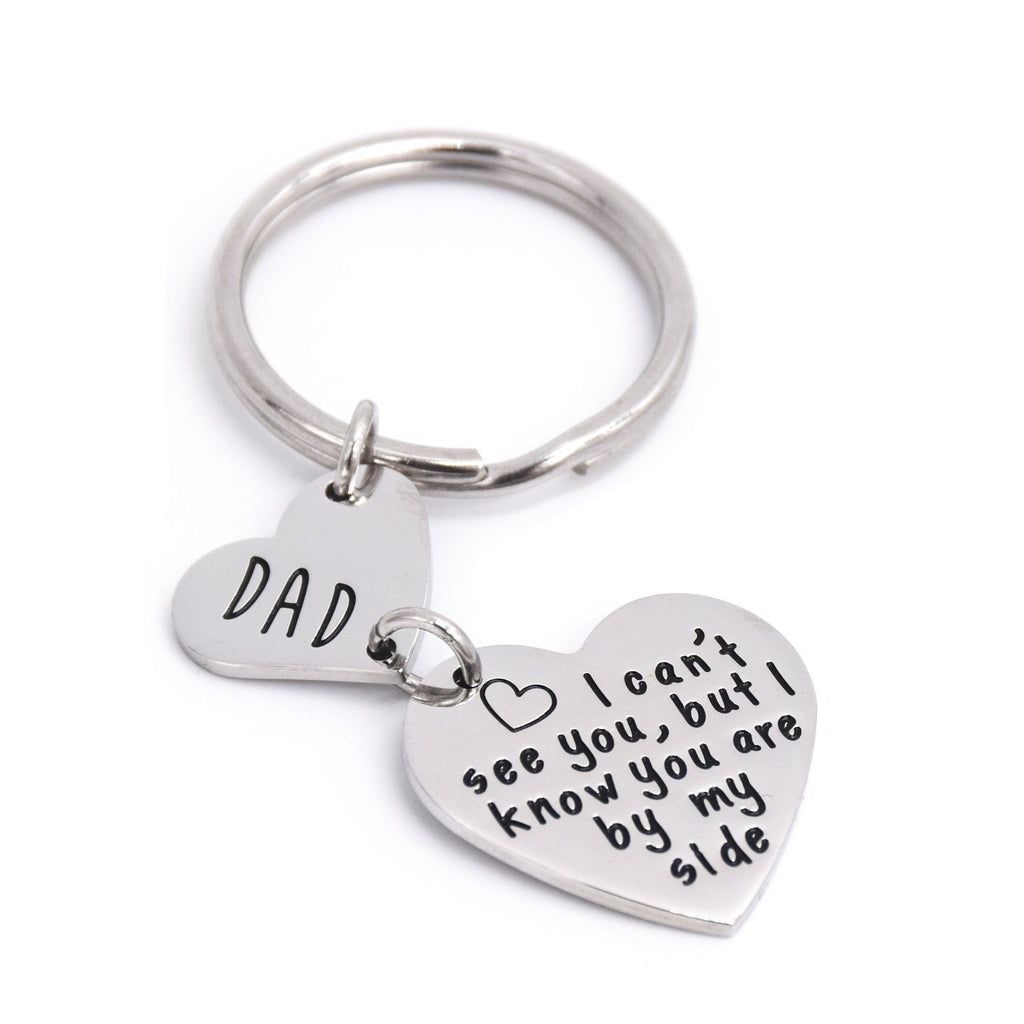 [Australia] - LParkin Memorial Dad Jewelry Gift Keychain in Memory of Dad Wedding Gifts Memorial Jewelry for Daughter 