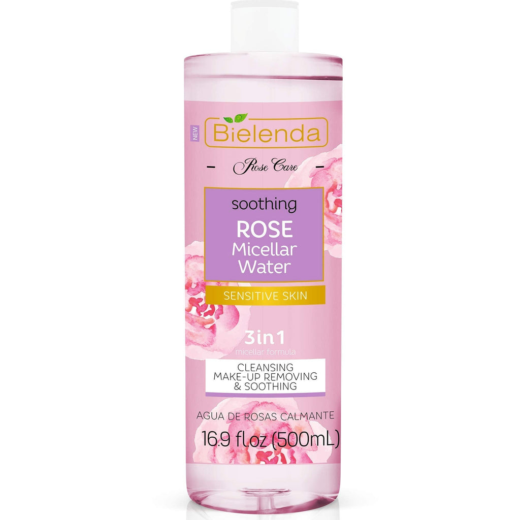 [Australia] - Bielenda Rose Care - Gently But Effectively Cleanses And Refreshes The Skin, Instantly Removes Make Up - Tones, Soothes, Provides Skin Softness And Comfort - Rose Care Micelar Water - 500 ml 