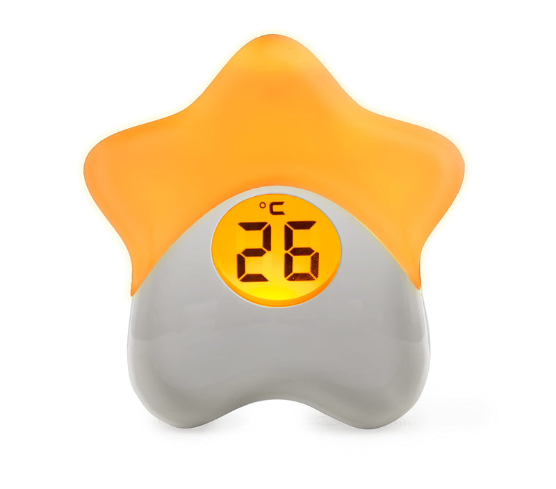 [Australia] - Purflo Starlight Colour Changing Baby Room Thermometer | USB Rechargeable Digital Temperature Monitor for Indoor & Nursery | One Of Your Baby Essentials 