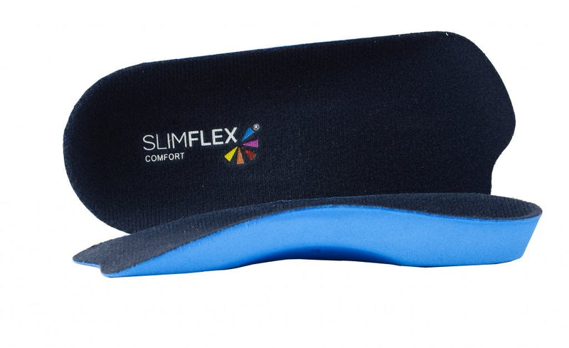 [Australia] - Slimflex Comfort 3/4 Medium Density, Lateral Control, Medial Arch Support, Deep Heel Cup, 11-12.5 / 45-46 EU, Blue 