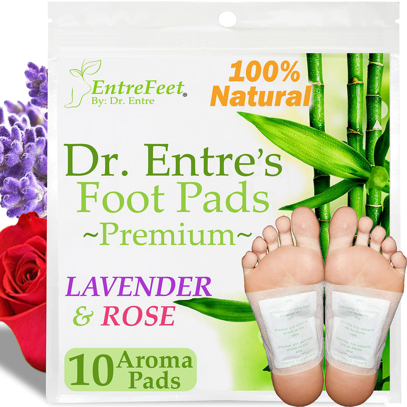 [Australia] - Dr. Entre's Detox Foot Patches: All Natural Detox Foot Pads to Remove Body Toxins, Pain Relief, Sleep Aid | Deep Cleansing Foot Detox Patches, 10 Pack 10 Count (Pack of 1) 