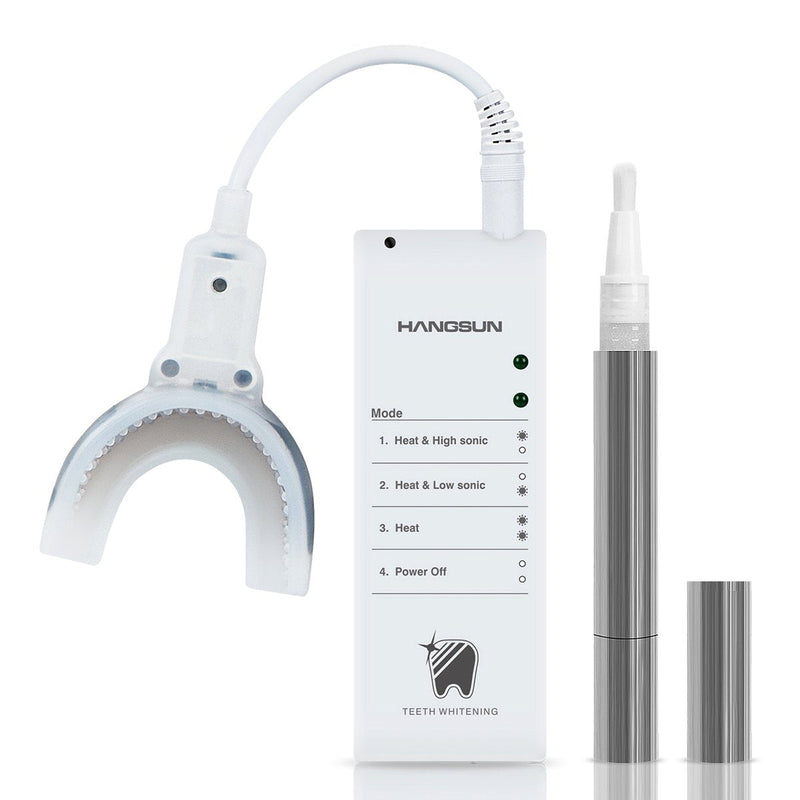 [Australia] - Hangsun Sonic Teeth Whitening Kit Gel Pen HM20 Tooth Whitening with Heating and Massage Function Professional Home Dental Care (Extention Cord Included) 