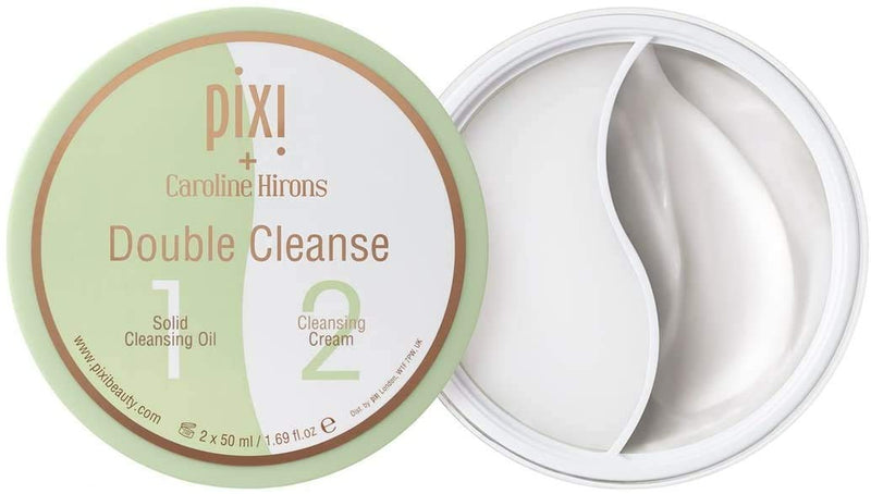 [Australia] - Pixi Pixi + Caroline Hirons Double Cleanse Solid Cleansing Oil + Cleansing Cream (2 x 50ml) 
