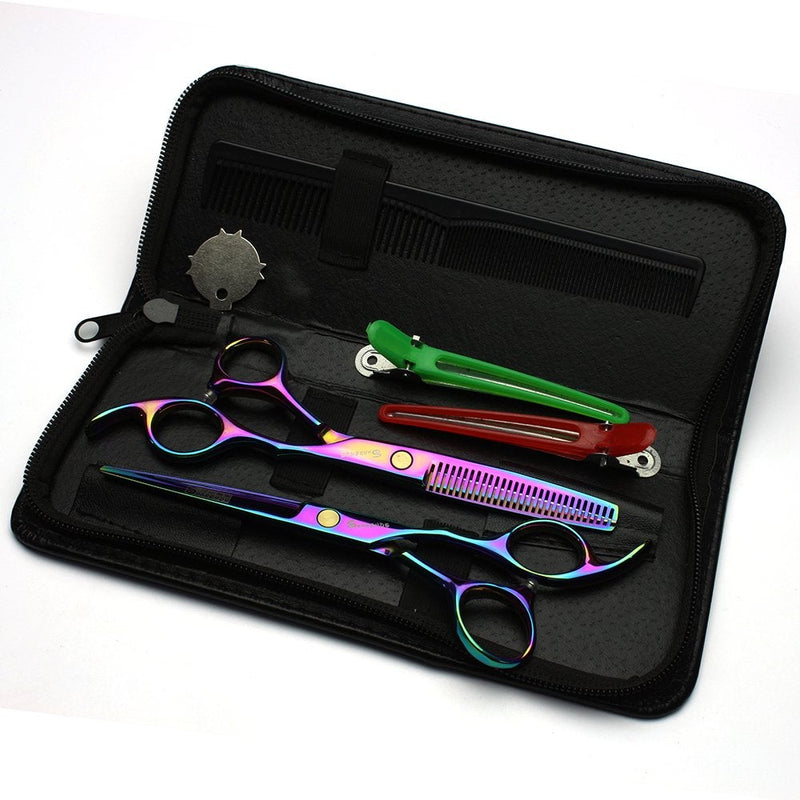 [Australia] - Professional Hair Scissors Hairdressing Cutting+Thinning Scissors Salon Hair Styling Tools 