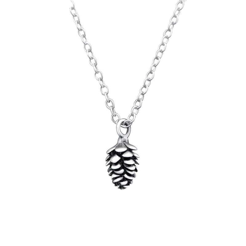 [Australia] - The Rose & Silver Company Women 925 Sterling Silver Acorn Shaped Necklace 45cm / 17.7" 