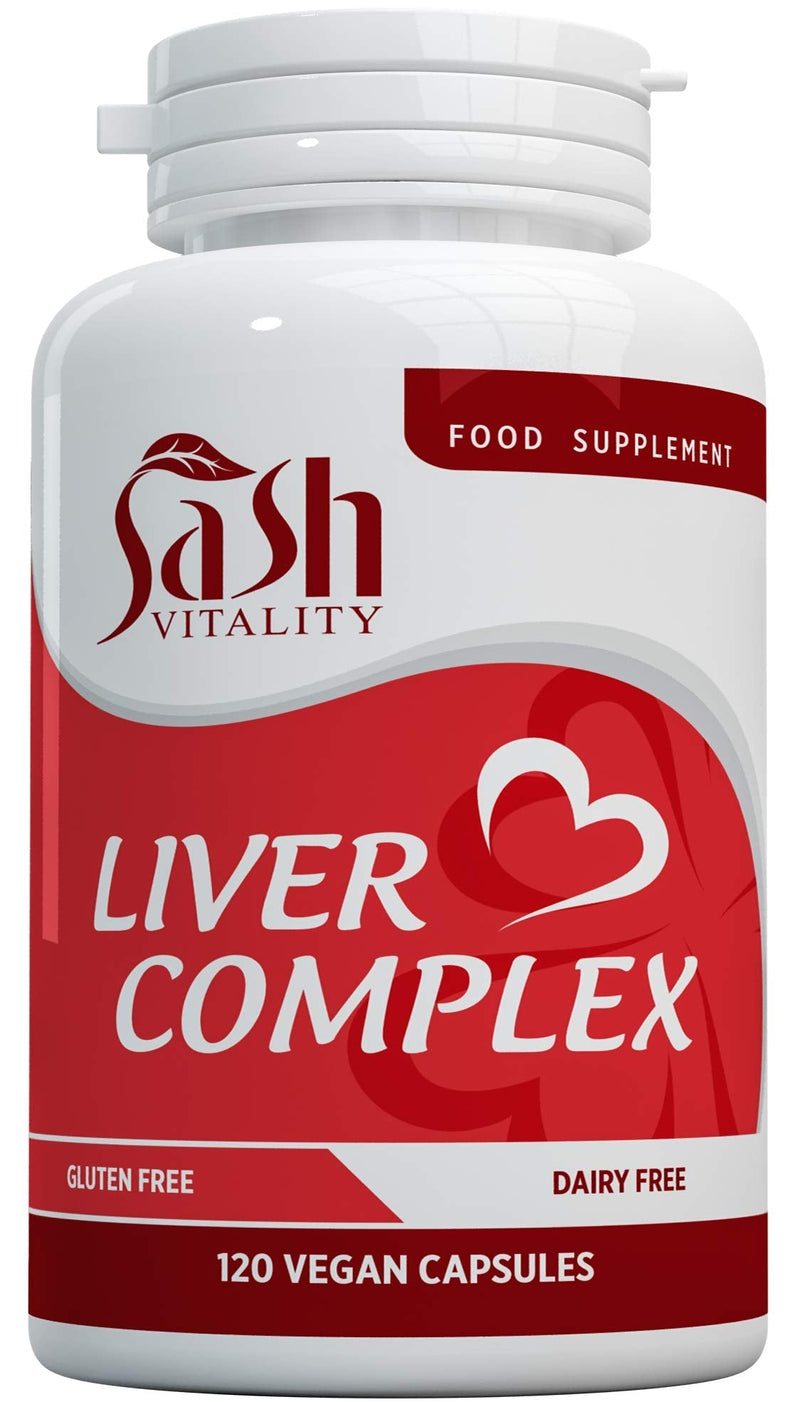 [Australia] - Liver Support Capsules High Strength | 13 Essential Natural Ingredients for Healthy Liver Function - Premium Liver Supplement | 120 Vegan Liver Pro Care Tablets – 8 Weeks Usage | UK Made Sash Vitality 
