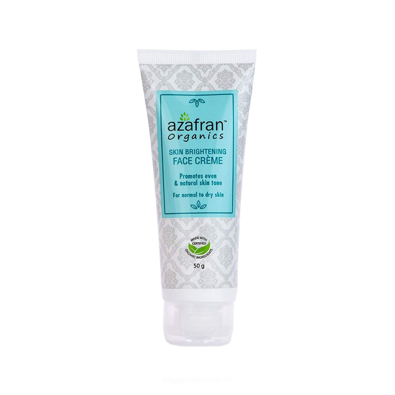 [Australia] - Azafran Organics Skin Brightening Face Cream, 50 Grams Luminous Toner, Clean Complexion and Glowing Skin With Coconut Oil and Niacinamide For Anti-Aging and Wrinkle 