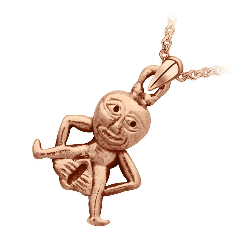 [Australia] - GWG Jewellery Women Necklace Gift Pendant Necklace Plated Sheela Na Gig Celtic Goddess from Ancient Carvings for Women Rose Gold 
