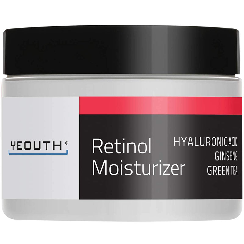 [Australia] - YEOUTH Retinol Cream Moisturizer 2.5% for Face with Hyaluronic Acid, Ginseng and Green Tea (1oz) 28.3 g (Pack of 1) 