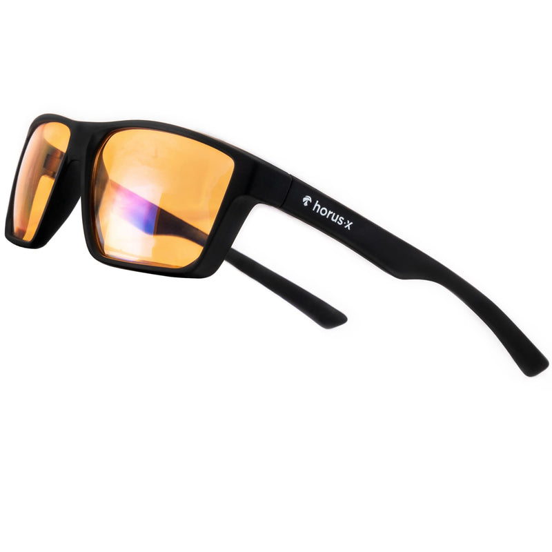 [Australia] - Horus X � Blue Light Blocking Gaming Glasses - Professional Screen Filter Anti Glare Fatigue and Eyestrain (Games, TV, PC) - eSport Men and Women - Amber One 