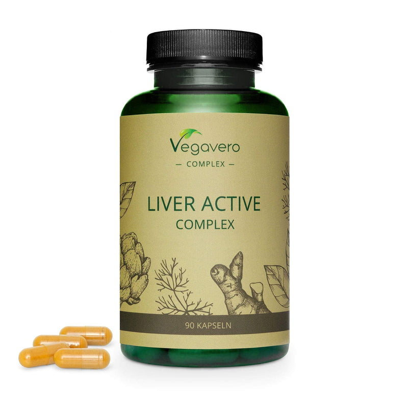 [Australia] - Liver Support Vegavero® | with Artichoke, Tumeric, Chicory & Choline | Natural Cleanse & Detox | NO Additives | 90 Vegan Capsules 