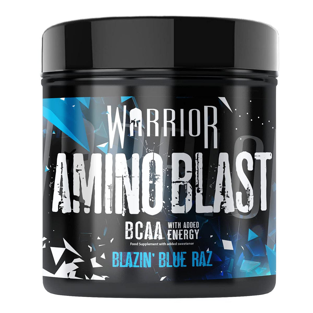 [Australia] - Warrior Supplements Amino Blast BCAA Powder Amino Acids 270g - Blue Raspberry 30 Servings 