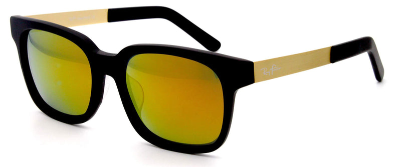 [Australia] - Trendy stylish square sunglasses for men women UV protection polarized sunglasses mirrored sun shied outdoor fashion eyewear Matte Black 
