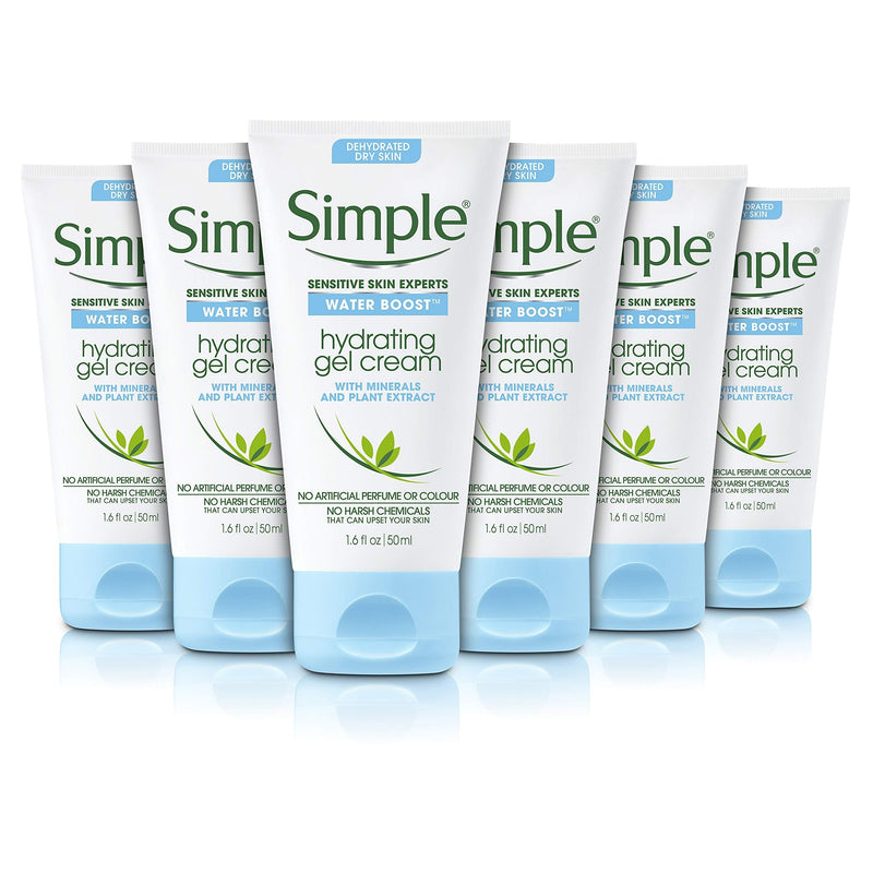 [Australia] - Simple Hydrating Gel Cream Face Moisturiser, 50 ml, Pack of 6 