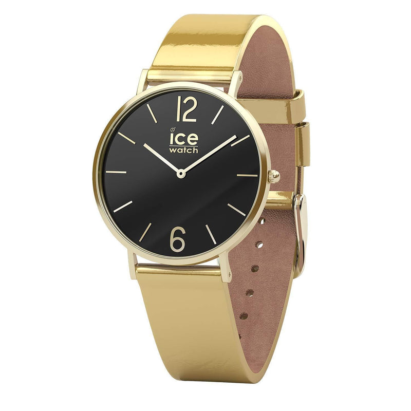 [Australia] - Ice-Watch - CITY sparkling - Metal Gold - Women's wristwatch with leather strap - 015084 (Extra small) 