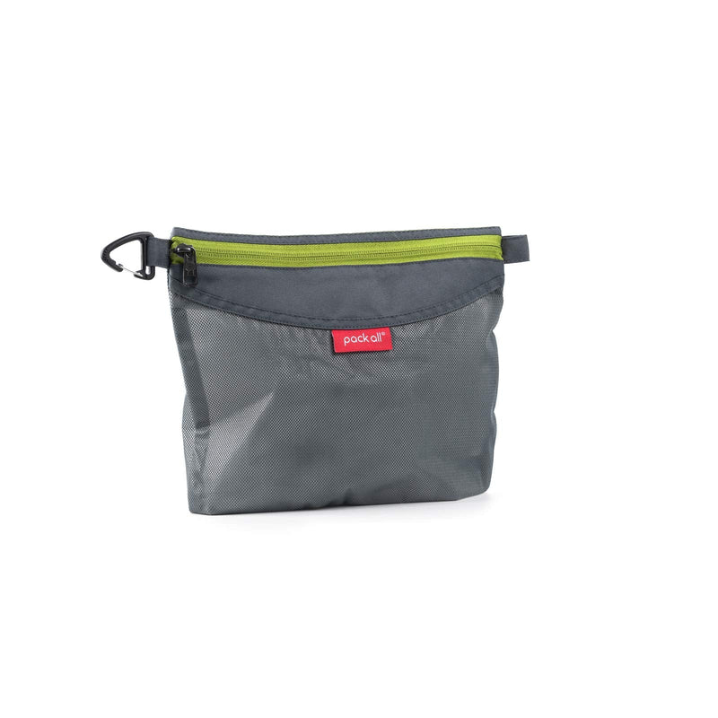 [Australia] - pack all Water-Resistant Material Zipper Pouch, Mesh Zipper Bags for Storage, Travel, Office (Gray, Medium) M Gray 