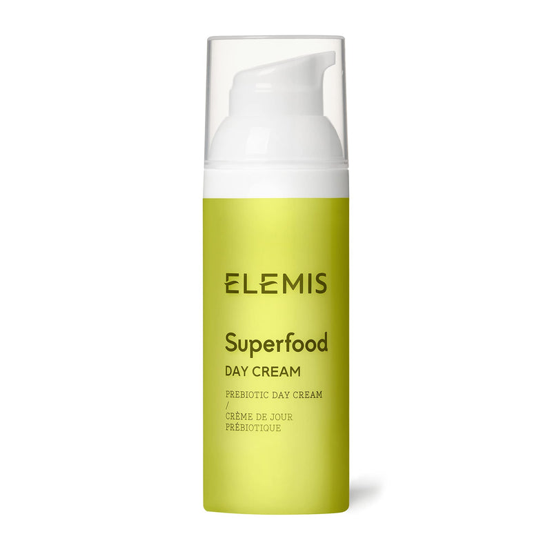 [Australia] - Elemis Superfood Day Cream Pre-Biotic Day Cream to Replenish, Moisturise and Protect, Vitamin-Rich Face Cream for a Radiant and Fresh Glow, Lightweight Daily Face Moisturiser with Anti-Oxidants, 50 ml 