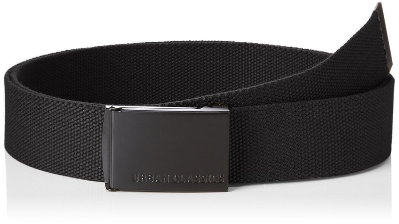 [Australia] - Urban Classics Long Canvas Belt 140 Black (Black 00007) 