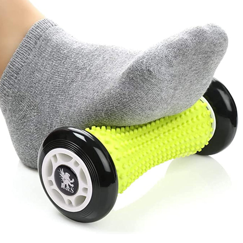 [Australia] - H&S Foot Massage Roller Muscle Roller Stick Wrists and Forearms Exercise Roller Massager for Plantar Fasciitis - Black 