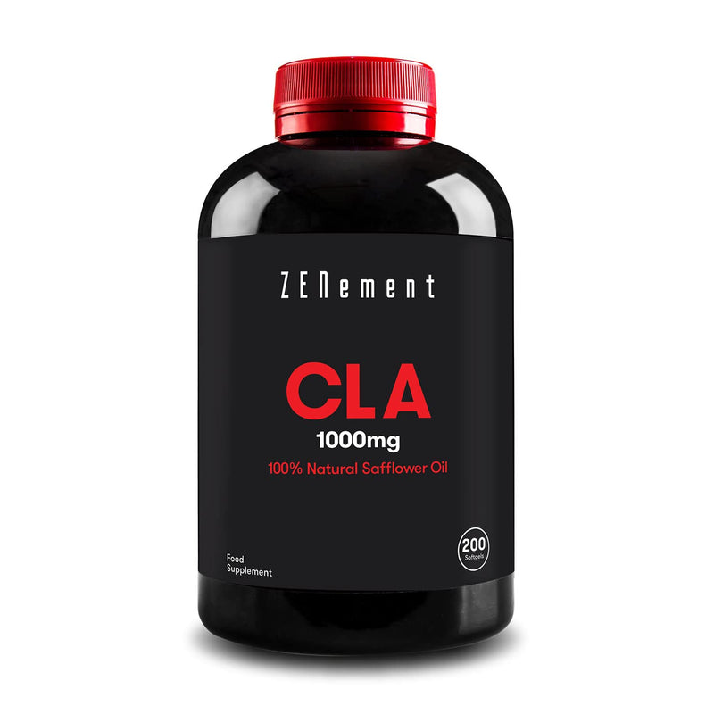 [Australia] - Zenement | CLA 1000mg, 100% Natural Safflower Oil, 200 Softgels | Gluten Free, Non-GMO 