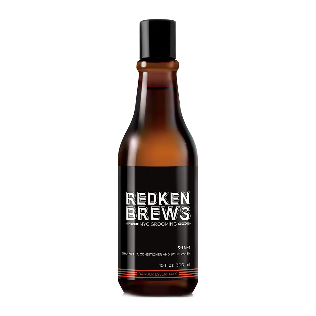 [Australia] - REDKEN | Brews | Men's 3-In-1 Shampoo | Cleanse and Soften Your Hair and Skin | 300ml 