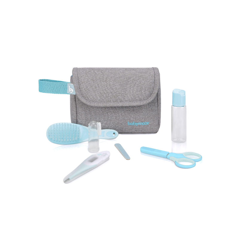 [Australia] - Babymoov Compact Baby Care Kit 6 Essential Accessories Including Digital Baby Thermometer 6 Accessories Grey 