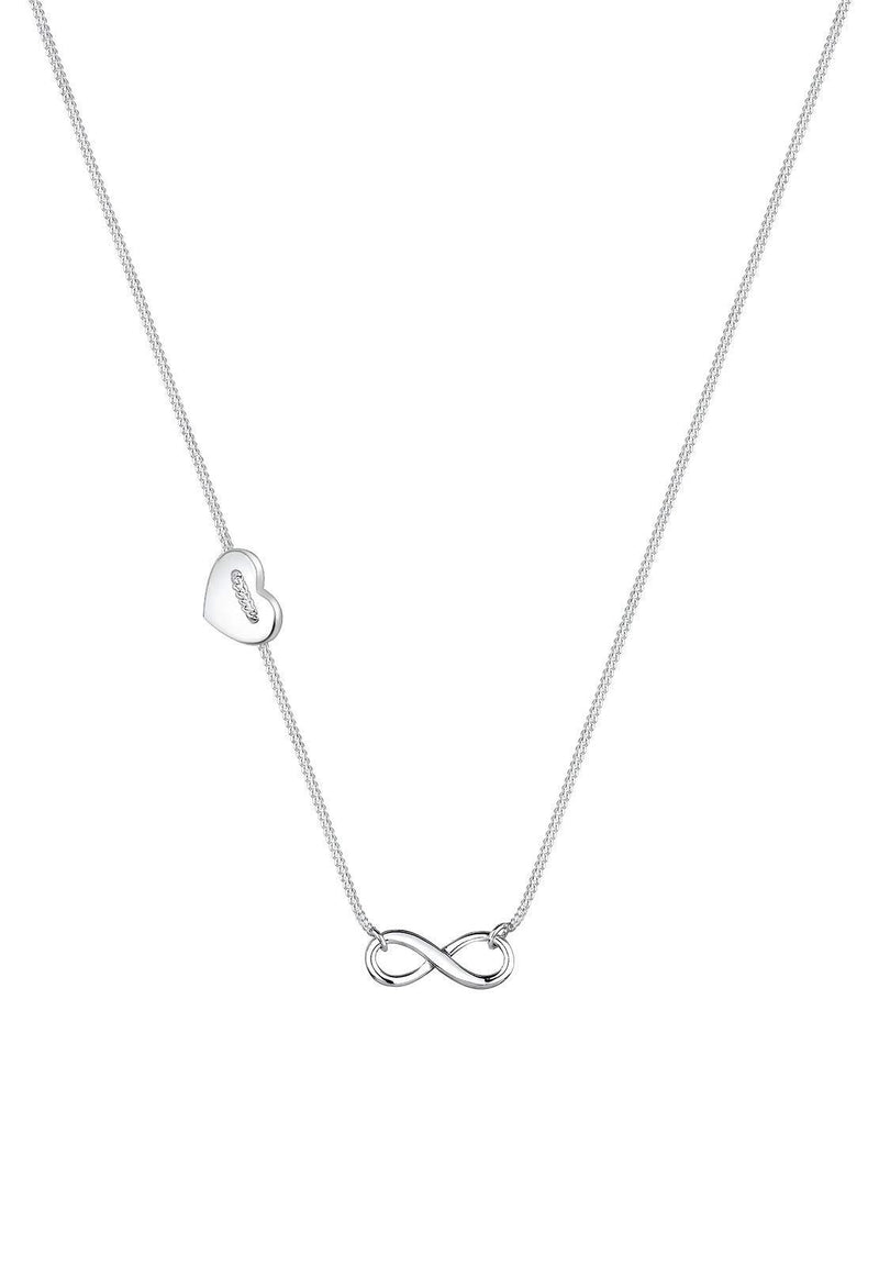 [Australia] - Elli 925 Sterling Silver Infinity Symbol Pendant Minimal 0110680917_45 