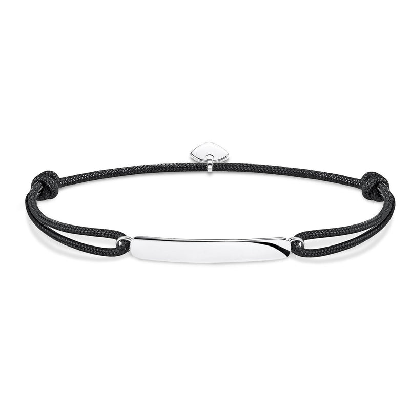 [Australia] - Thomas Sabo Bracelet Little Secret Classic Size Adjustable 16-27 cm 925 Sterling Silver Black 