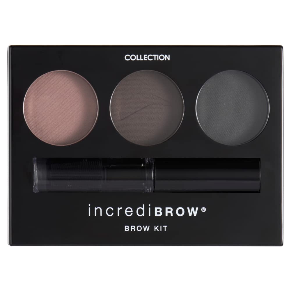 [Australia] - Collection Cosmetics, Incredibrow Eyebrow Kit, All-in-One Palette, Brunette 1 Count (Pack of 1) 