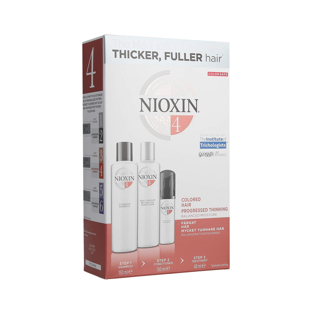 [Australia] - Nioxin System 4, 3 Part System Kit For Colored Hair And Progressed Thinning (Discontinued Version) 