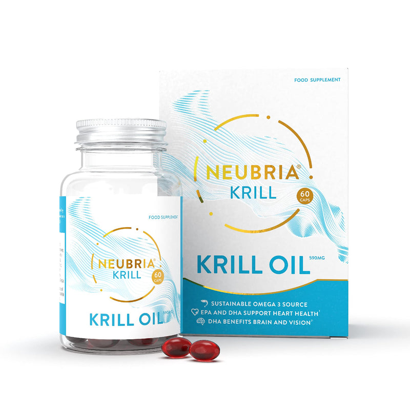 [Australia] - Superior Krill Oil Capsules- Sustainable Omega 3 Source (318mg per Serving) - High Levels of EPA and DHA, 60 Easy to take Soft Capsules (30 Day Supply) – Non-GMO - by Neubria 