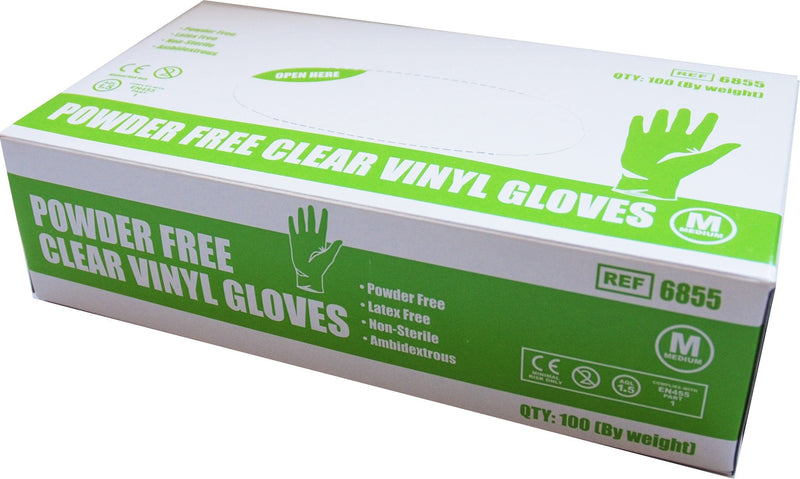 [Australia] - Safecare Disposable Vinyl Gloves - Non Sterile - Powder Free - Clear - Size: Small - Pack: 100 (Ref 6850) 