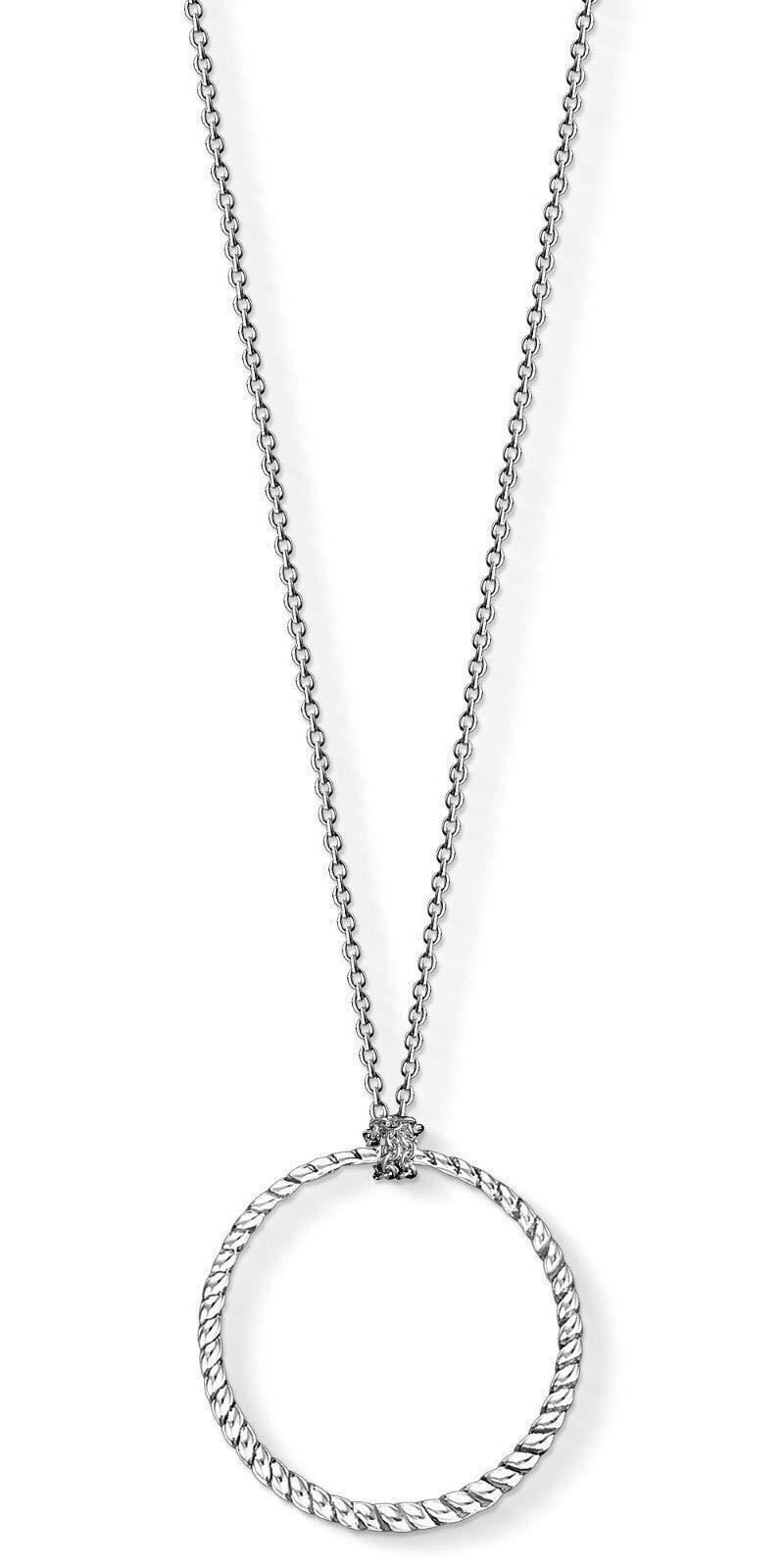 [Australia] - Thomas Sabo Women Men-Charm-Necklace Circle Charm Club 925 Sterling Silver X0251-637-21-L90 