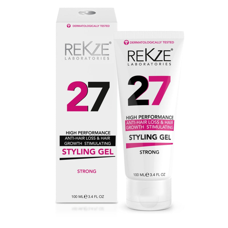 [Australia] - REKZE 27 Anti-Hair Loss & Hair Growth Stimulating Styling Gel Strong, Breakthrough With Capixyl, Argan Oil, Caffeine, Keratin, Proline For Men & Women, Strengthens Hair, Reduces Breakage 