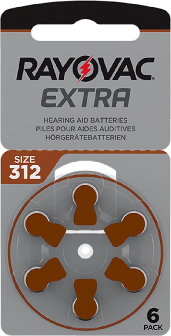 [Australia] - RAYOVAC Extra Advanced with Active Core Technology 312 Hearing Aid Batteries 60 Pieces 